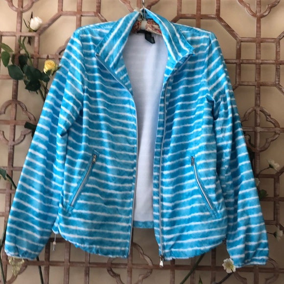 Ralph Lauren blue & white soft wind breaker jacket - Picture 1 of 7